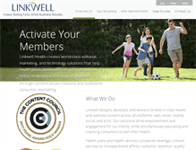Tablet Screenshot of linkwellhealth.com
